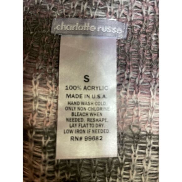 Charlotte Russe Multi-Color Southwestern Style Poncho/Shawl with Fringe Size Sma - Picture 14 of 14